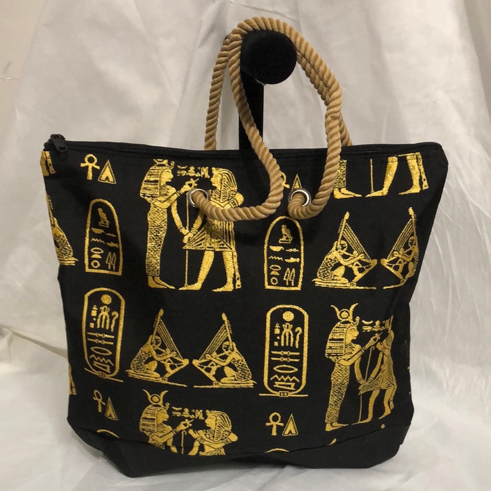 Egyptian Print Tote Bag NWOT